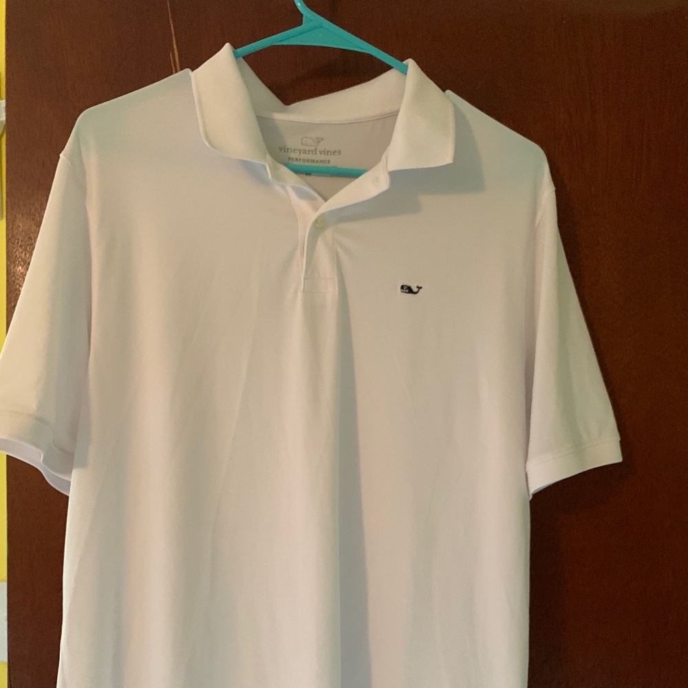 COPY - Vineyard Vines White Performance Polo